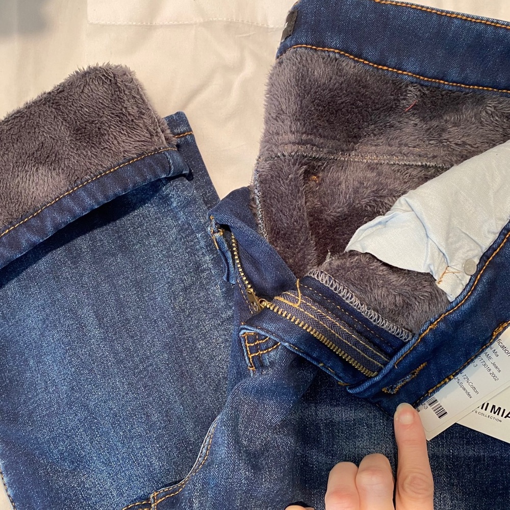 Fleece Lined Jeans! Crazy Cozy! 34 x 30